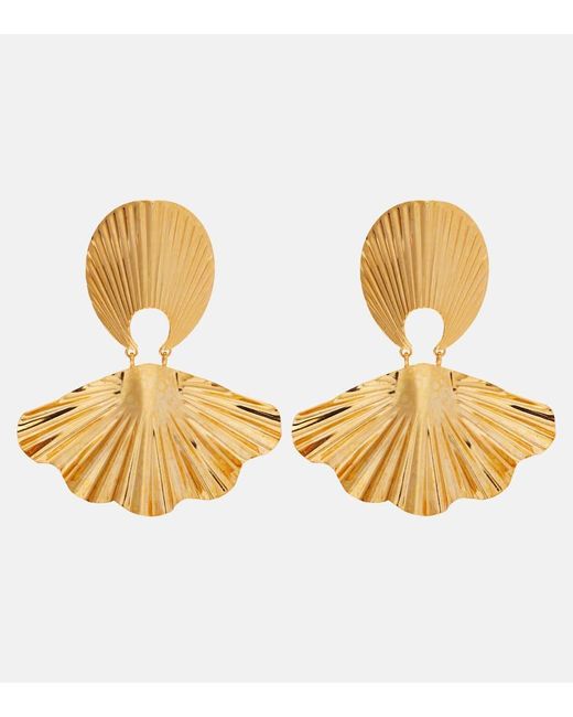 Pendientes Nerissa Chapado En Oro Jennifer Behr de color Metallic