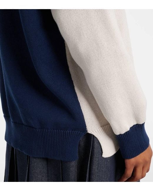 Max Mara Blue Luigi Cotton Sweater