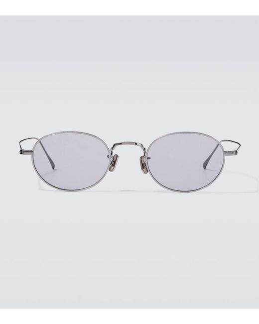 Auralee Metallic X Eyevan 003 Oval Sunglasses for men
