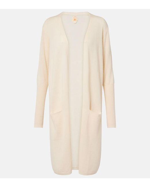 Jardin Des Orangers Natural Wool And Cashmere Cardigan