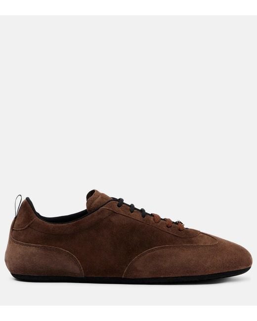 Max Mara Brown Suede Sneakers