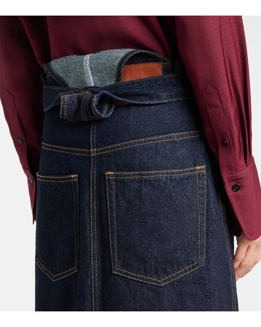 Victoria Beckham Blue Jeansrock