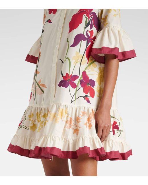 LaDoubleJ White Hemdblusenkleid Choux Aus Baumwollpopeline