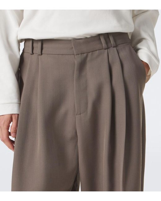 Studio Nicholson Brown Line Wide-Leg Pants for men