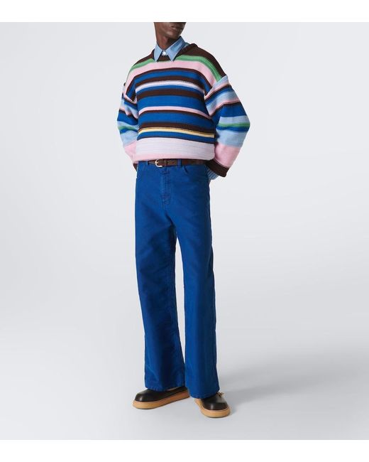 Marni Natural Leather And Suede Desert Boots for men