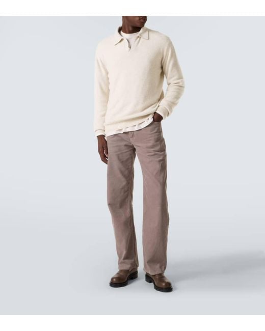 The Row Polopullover Leach Aus Kaschmir in Natural für Herren