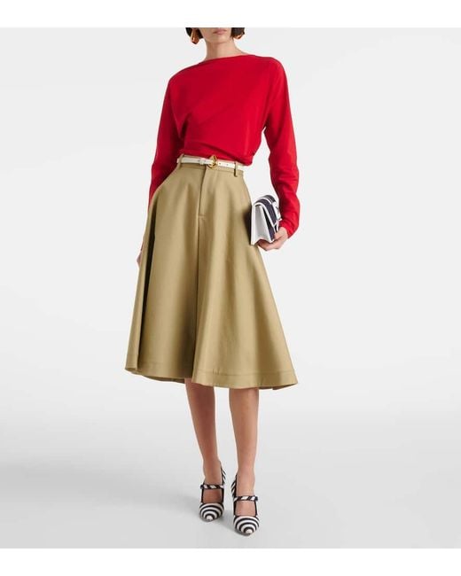 Pumps Mary Jane Campari 90 A Righe di Manolo Blahnik in Blue