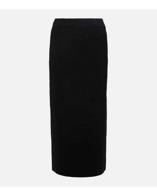 Falda tubo Solange de punto Frankie Shop de color Black