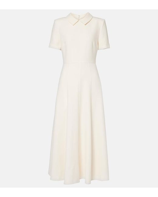 Roland Mouret White Cady Midi Dress