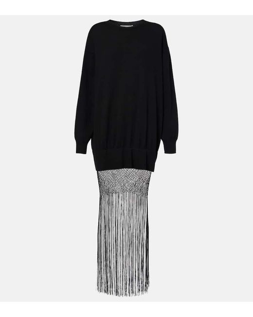 Maxi Abito Macrame Monument di Christopher Esber in Black