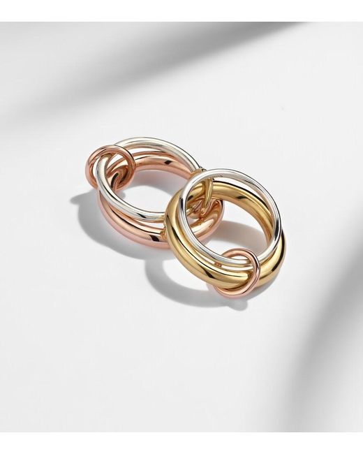 Spinelli Kilcollin Metallic Cici Rose 18Kt And Sterling Linked Rings