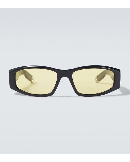 Dior Brown Diorsymbol S1I Rectangular Sunglasses for men