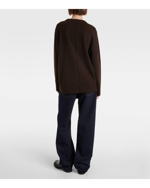 The Row Black Hibem Cashmere Sweater