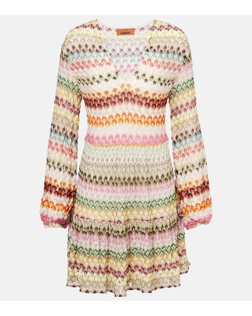 Missoni Multicolor Crochet Minidress