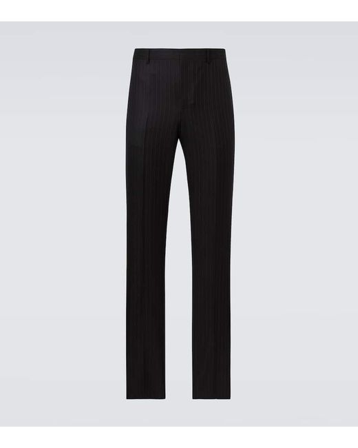 Givenchy Gerade Hose Aus Wolle in Black für Herren