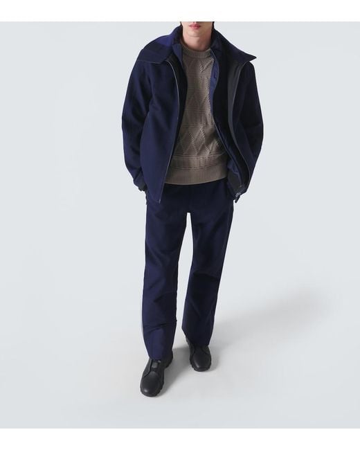 Zegna Blue Cashmere Ski Jacket for men