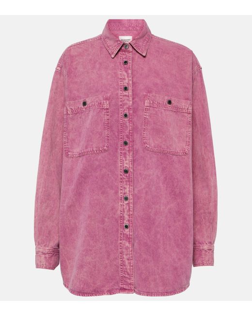 Isabel Marant Pink Verane Denim Shirt