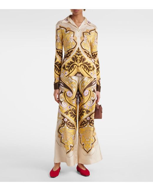 LaDoubleJ Metallic Spells Placee Printed Shirt