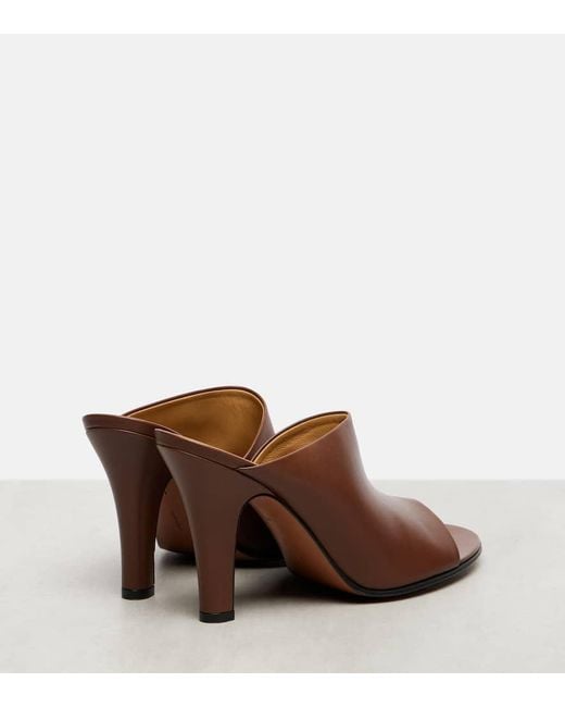 Mules Signum 90 De Piel The Row de color Brown