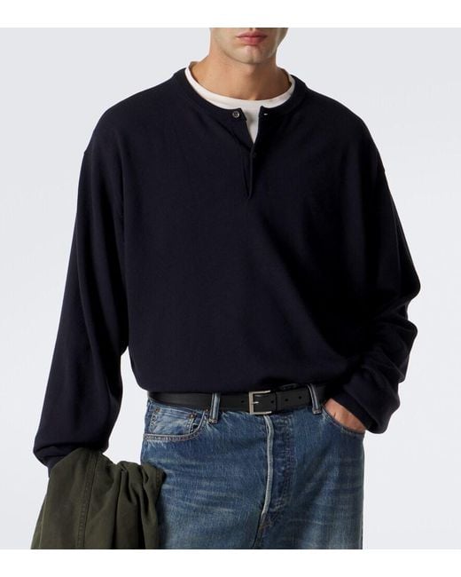 A.PRESSE Blue Wool Sweater for men