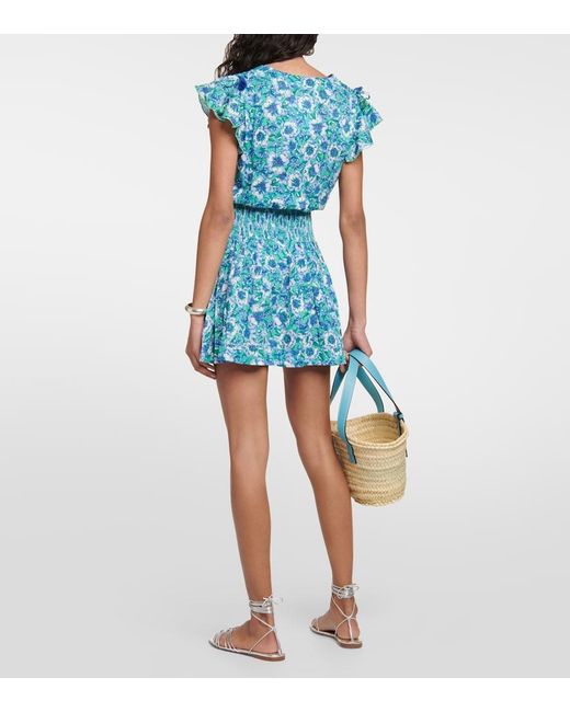 Poupette Blue Rachel Floral Minidress