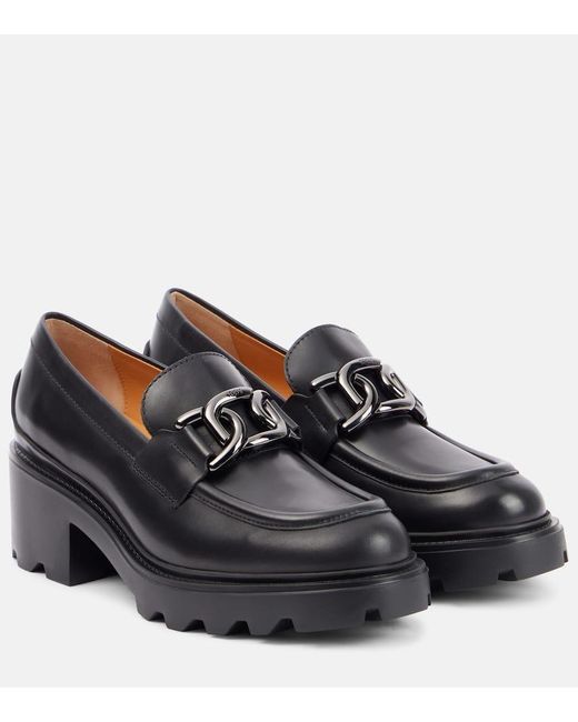 Escarpins En Cuir Tod's en coloris Black