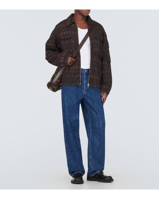 Dries Van Noten Black Vidway Cotton-blend Field Jacket for men