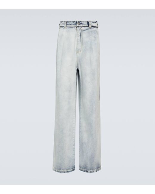 Maison Margiela Blue High-rise Wide-leg Jeans for men