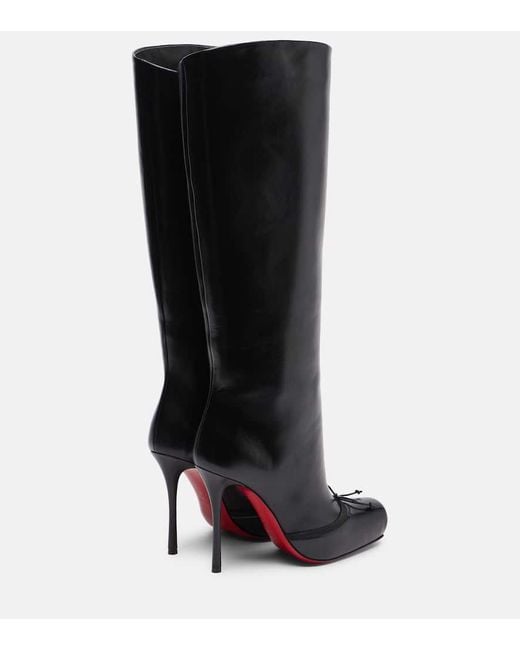 Christian Louboutin Black Stiefel Cassia Nodo Botta 100 Aus Leder