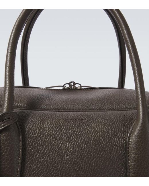 Saint Laurent Black Bowling Small Leather Duffle Bag for men