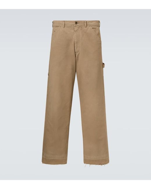 Maison Margiela Mid-Rise Wide-Leg Jeans in Natural für Herren