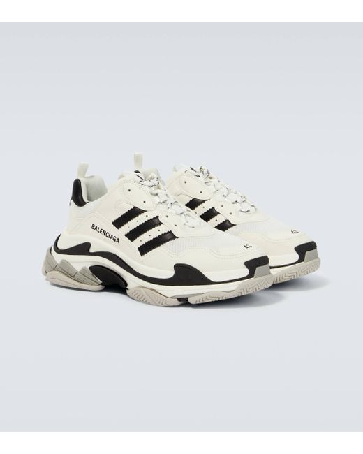Balenciaga White X Adidas Track Forum Sneakers