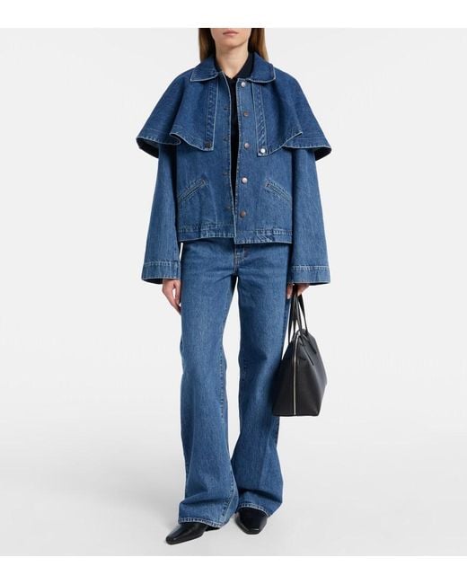 FRAME Blue Cape Denim Jacket