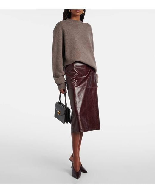 Frankie Shop Brown Pullover Rafaela Aus Wolle Und Kaschmir