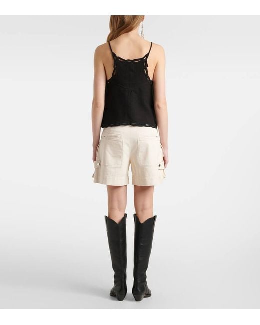 Isabel Marant Black Tomeki Cotton Top