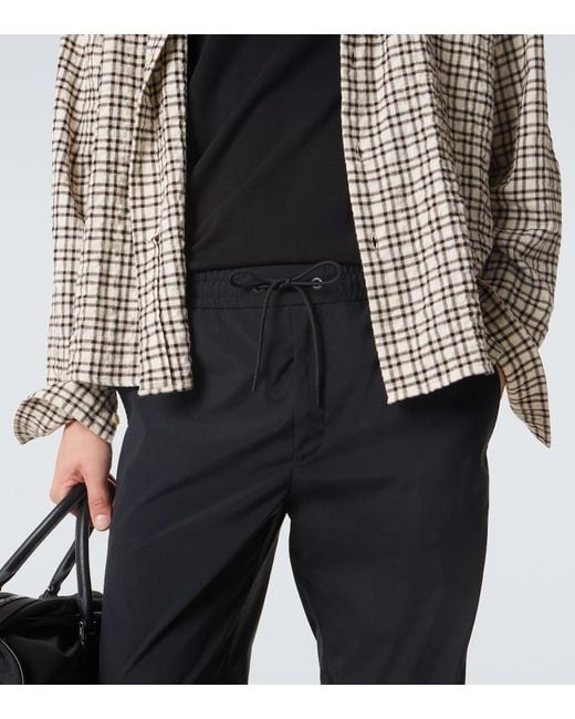 Moncler Black Striped Sweatpants for men