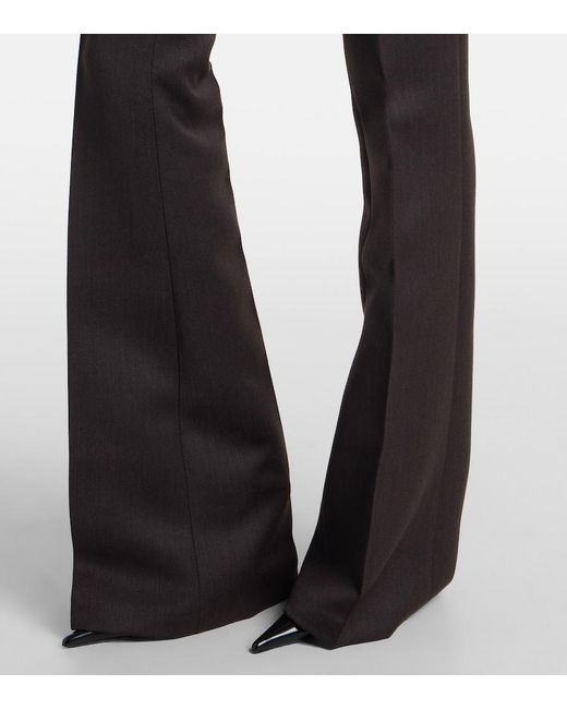 Alex Perry Black High-Rise Flared Pants
