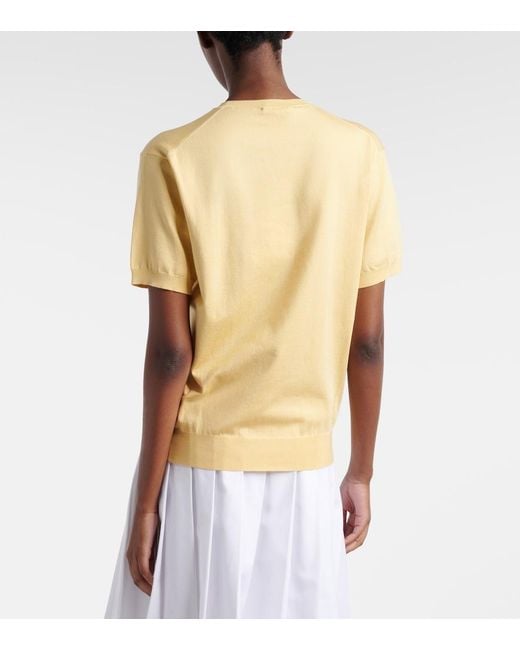 Prada Natural Logo Silk-Blend Sweater