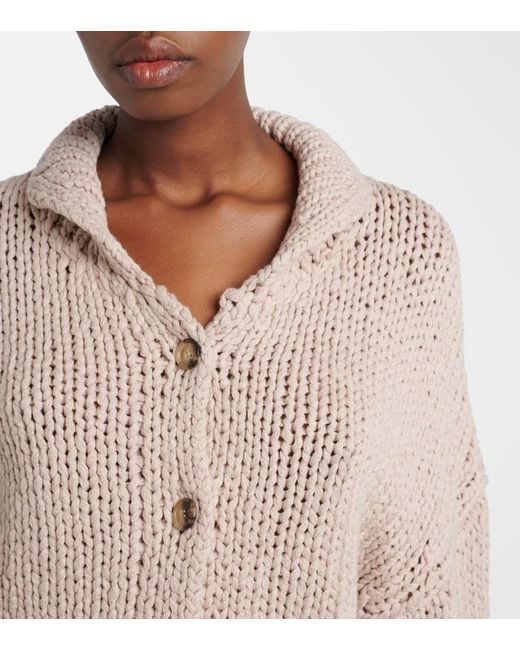Khaite Natural Lotta Cotton Cardigan