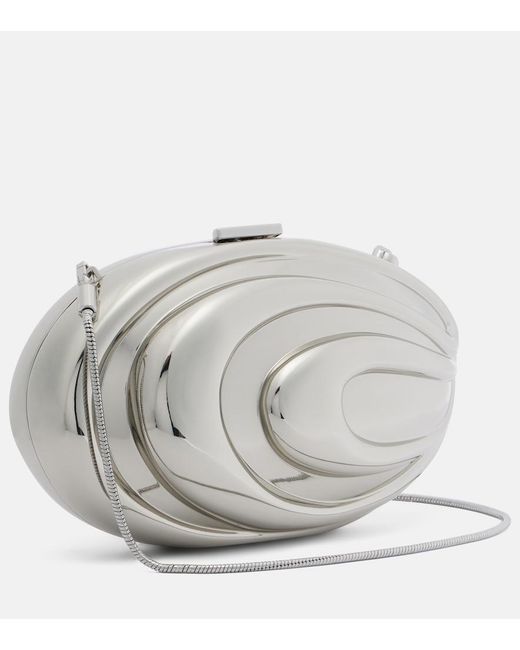Jonathan Simkhai Inez Metallic Clutch