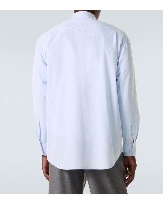 The Row Blue Granada Cotton Chambray Shirt for men