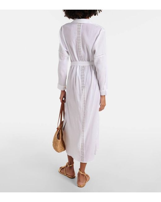 Heidi Klein Antibes Beach Cotton Shirt Dress in White | Lyst Canada