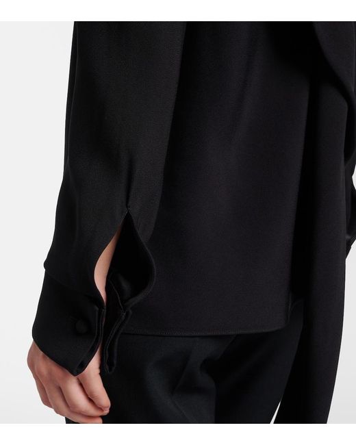 The Row Blue Evo Draped Top
