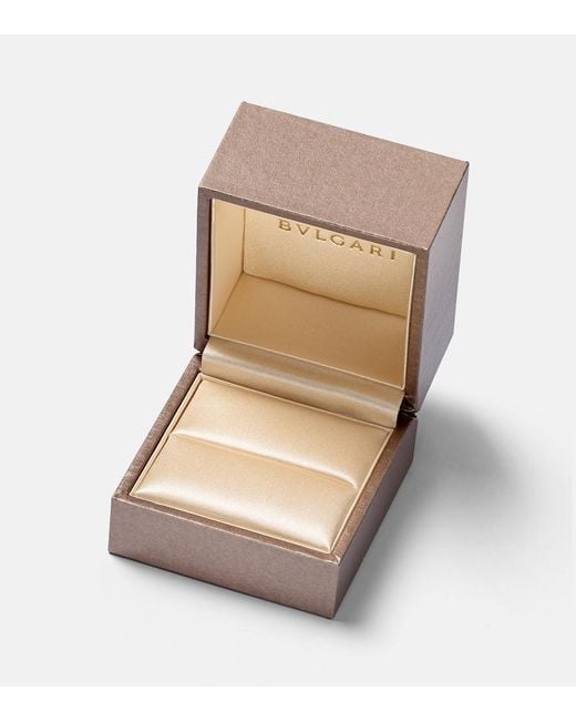 Anillo Serpenti Viper De Oro Rosa De 18 Ct Con Diamantes BVLGARI de color White