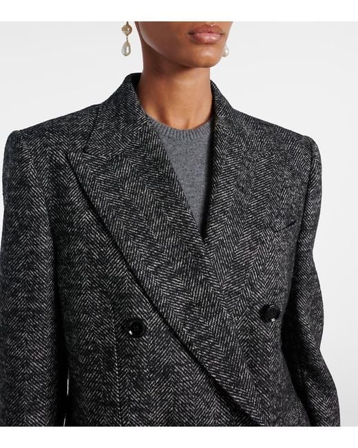 Dolce & Gabbana Black Jacke Aus Einem Wollgemisch