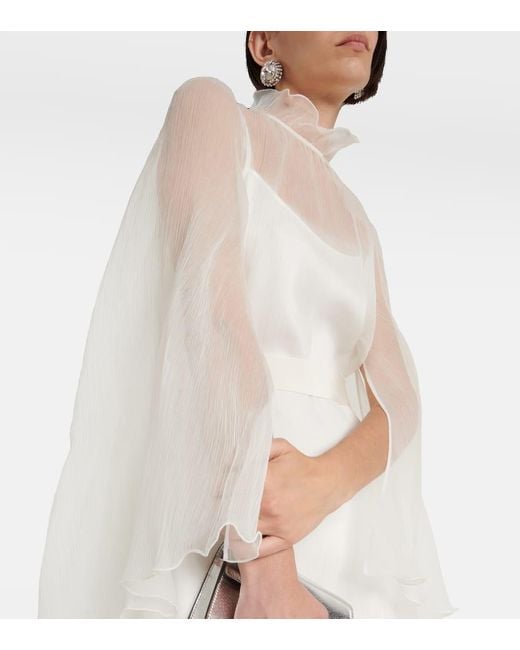 Vestido de novia corto Alma de seda Max Mara de color White