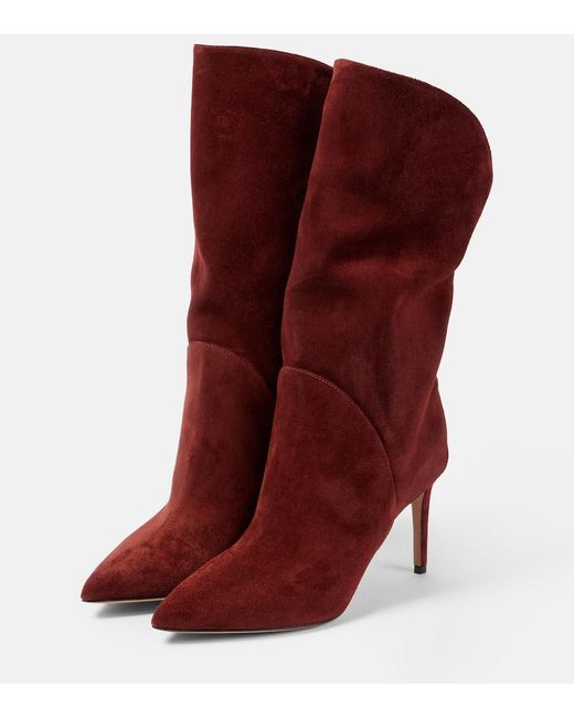 Paris Texas Red Gaia 85 Suede Boots