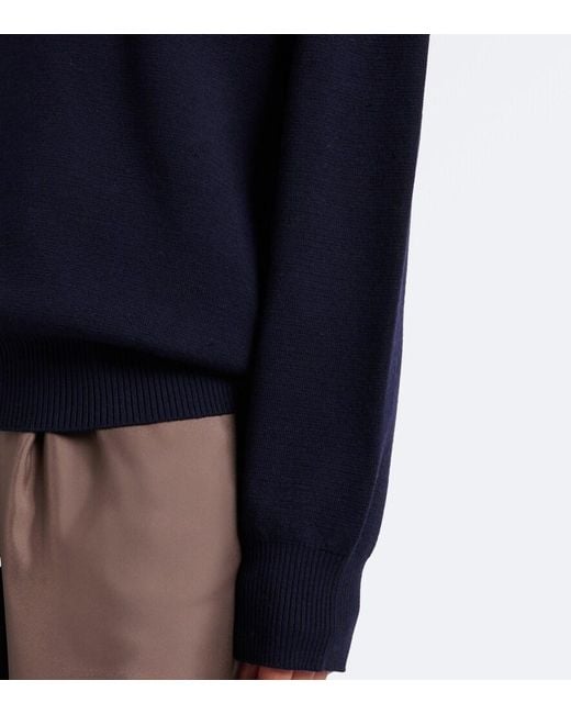 Pullover Polo di Rohe in Blue