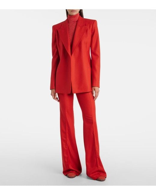 Gabriela Hearst Red Mairi Wool And Cashmere Jacket