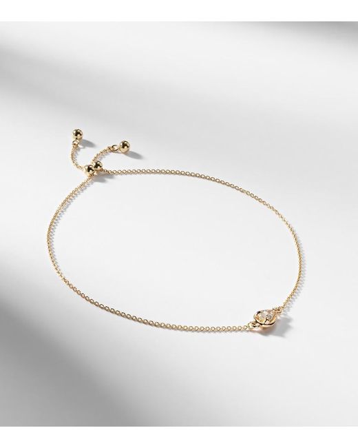 STONE AND STRAND Metallic Birthstone Bonbon 14Kt Bracelet With Diamond
